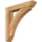 Ekena Millwork Thorton Slat Rough Sawn Bracket w/ Offset Brace, Western Red Cedar, 6"W x 30"D x 30"H BKT0604X30X30THR06RWR - alternate 1